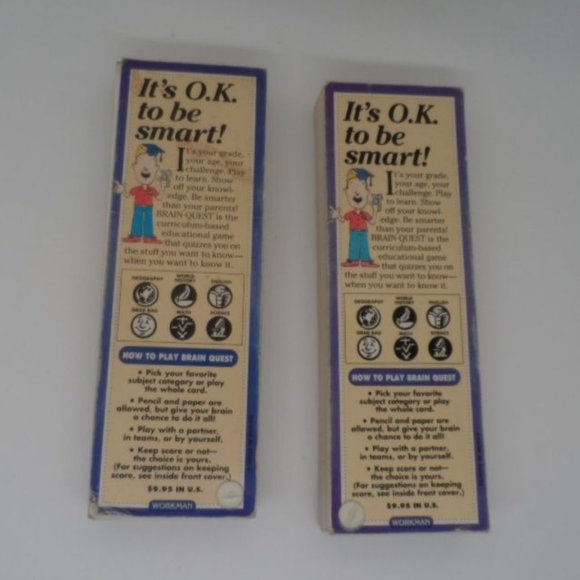 Homeschooling Tool! Brain Quest ages 11 to 12 for 6th Grade 1500 questions - Picture 2 of 2